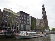Anne Frank House from canal cruise
