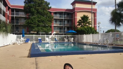 The 1st and only time by the pool